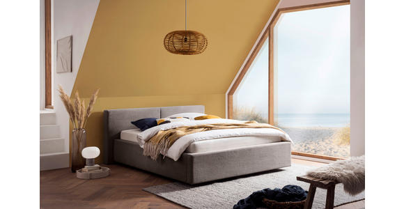 POLSTERBETT Lattenrost, Bettkasten Taupe 140/200 cm  - Taupe, Basics, Holz/Textil (140/200cm) - Xora