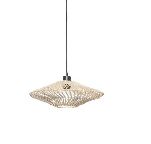 HÄNGELEUCHTE GOOD&MOJO  40/12 cm   - Weiß, Trend, Naturmaterialien (40/12cm) - Good & Mojo