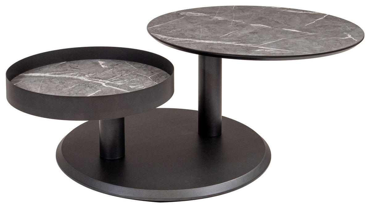 COUCHTISCH in Metall, Kunststoff, Holzwerkstoff 75/75/38-43 cm  - Anthrazit, Design, Holzwerkstoff/Kunststoff (75/75/38-43cm) - Venda