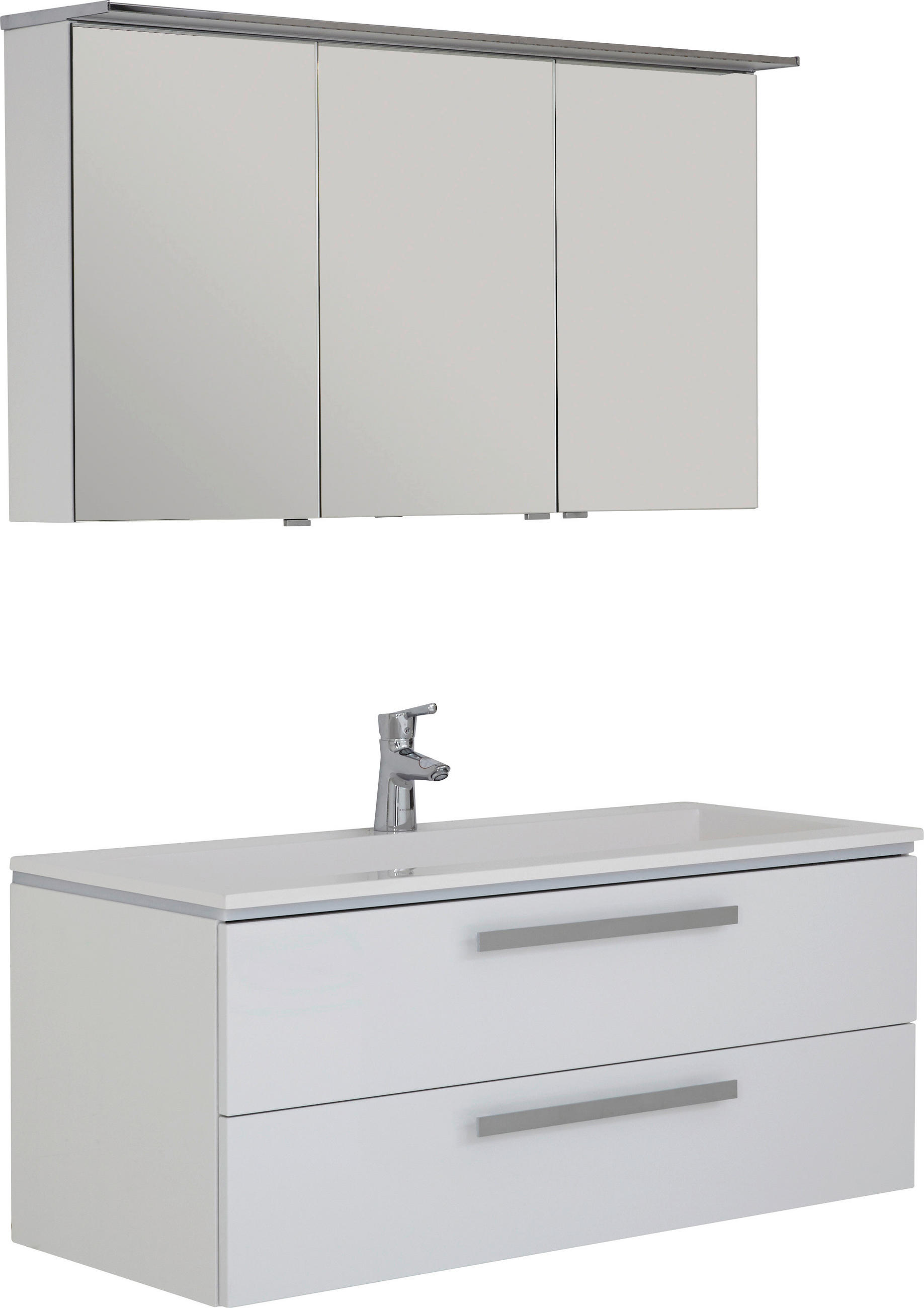 BADRUM 120 cm  - vit, Design, trämaterial/glas (120cm) - Novel