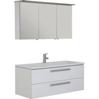 BADRUM 120 cm  - vit, Design, trämaterial/glas (120cm) - Novel