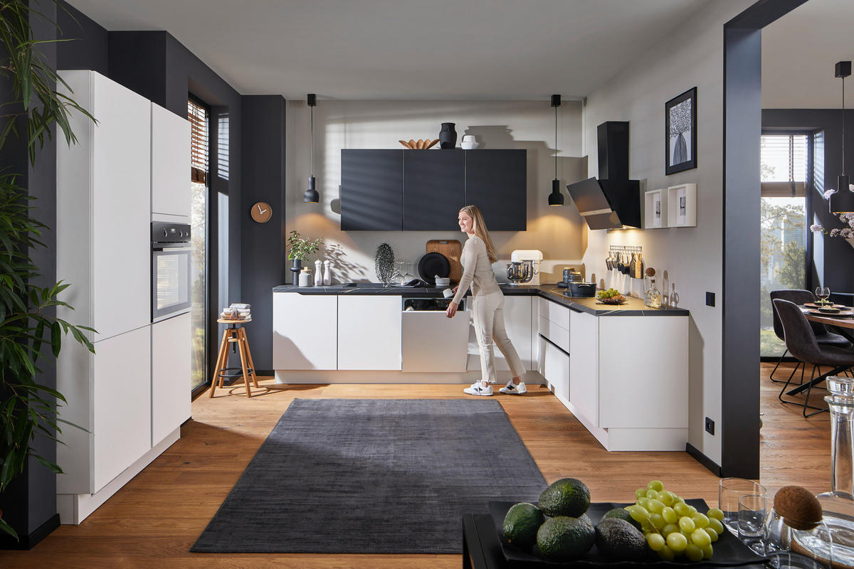 INBYGGNADSKÖK   - vit, Design, trämaterial - Celina