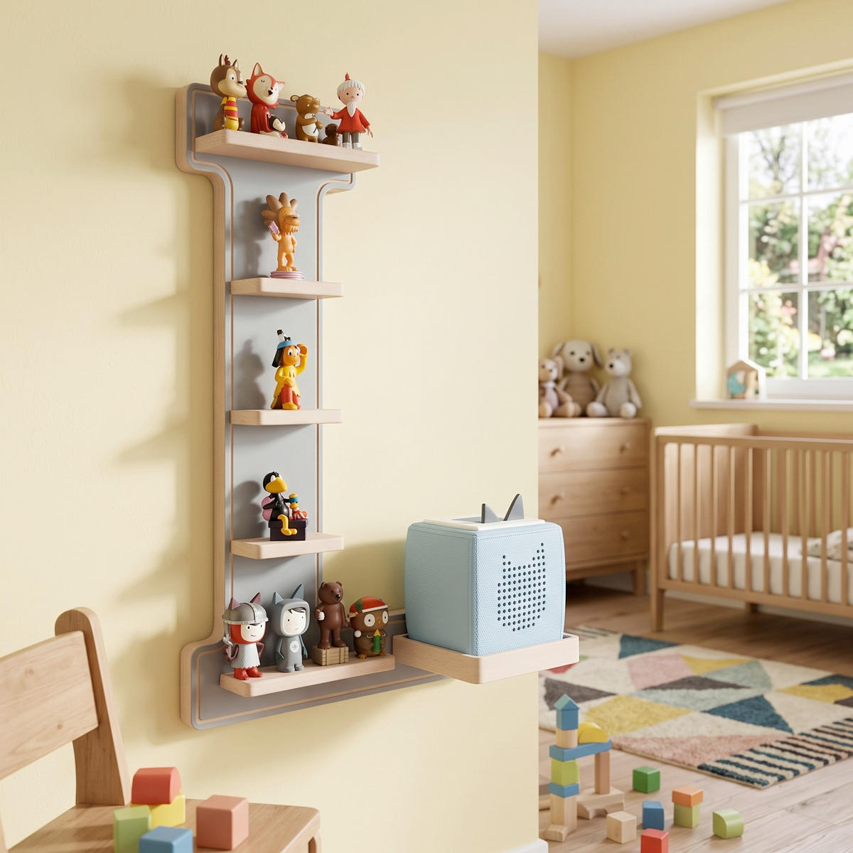KINDERREGAL  - Grau, Modern, Holzwerkstoff (38/54/19cm) - Livetastic