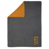 DOMÁCA DEKA, bavlna, 150/200 cm - oranžová/antracitová, Konventionell, textil (150/200cm) - David Fussenegger