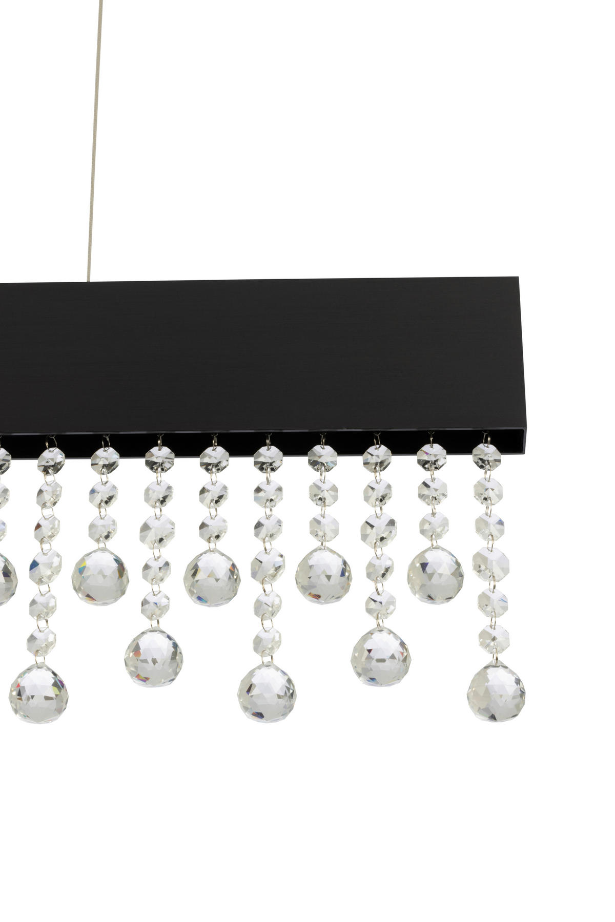 LED-HÄNGELEUCHTE 100/7/120 cm  - Transparent, Design, Glas/Metall (100/7/120cm) - Novel