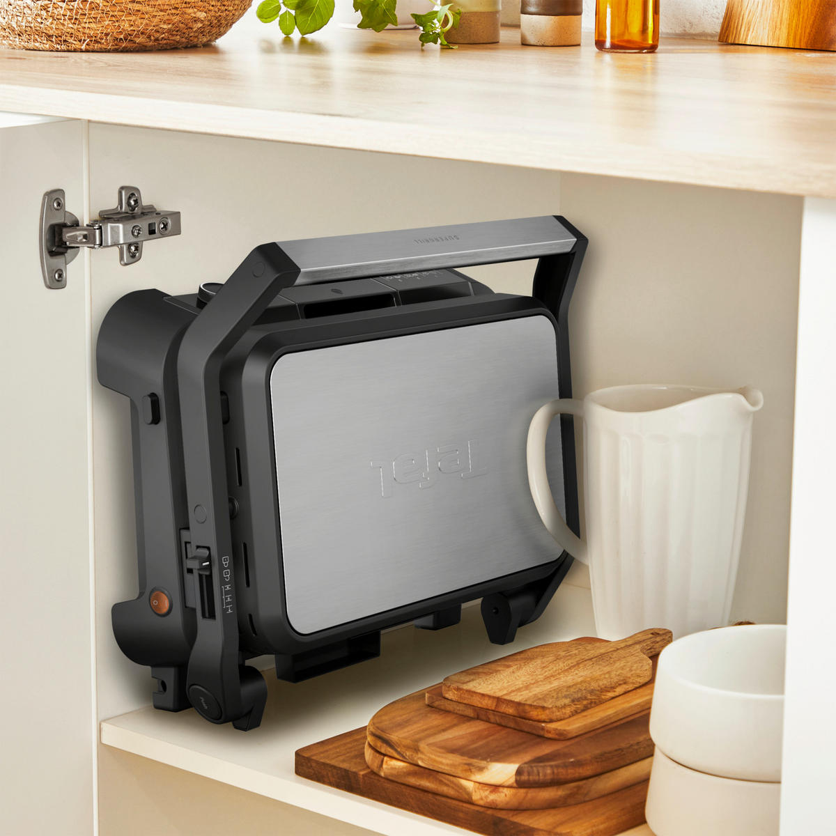 KONTAKTNI ŽAR  TEFAL Supergrill - srebrne barve, Basics, kovina (36.5/37.8/17.5cm) - Tefal