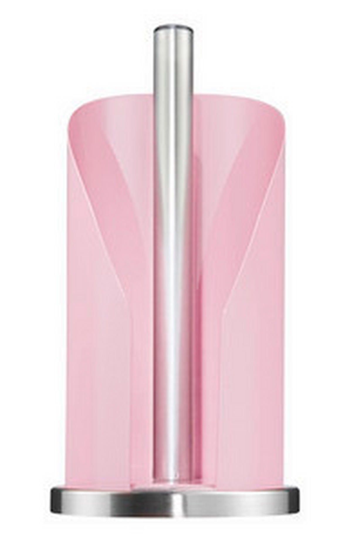 KÜCHENROLLENHALTER - Edelstahlfarben/Pink, KONVENTIONELL, Metall (15,5/30cm) - Wesco