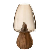 VASE  - Grau, Basics, Glas (16/16/31cm) - Ambia Home