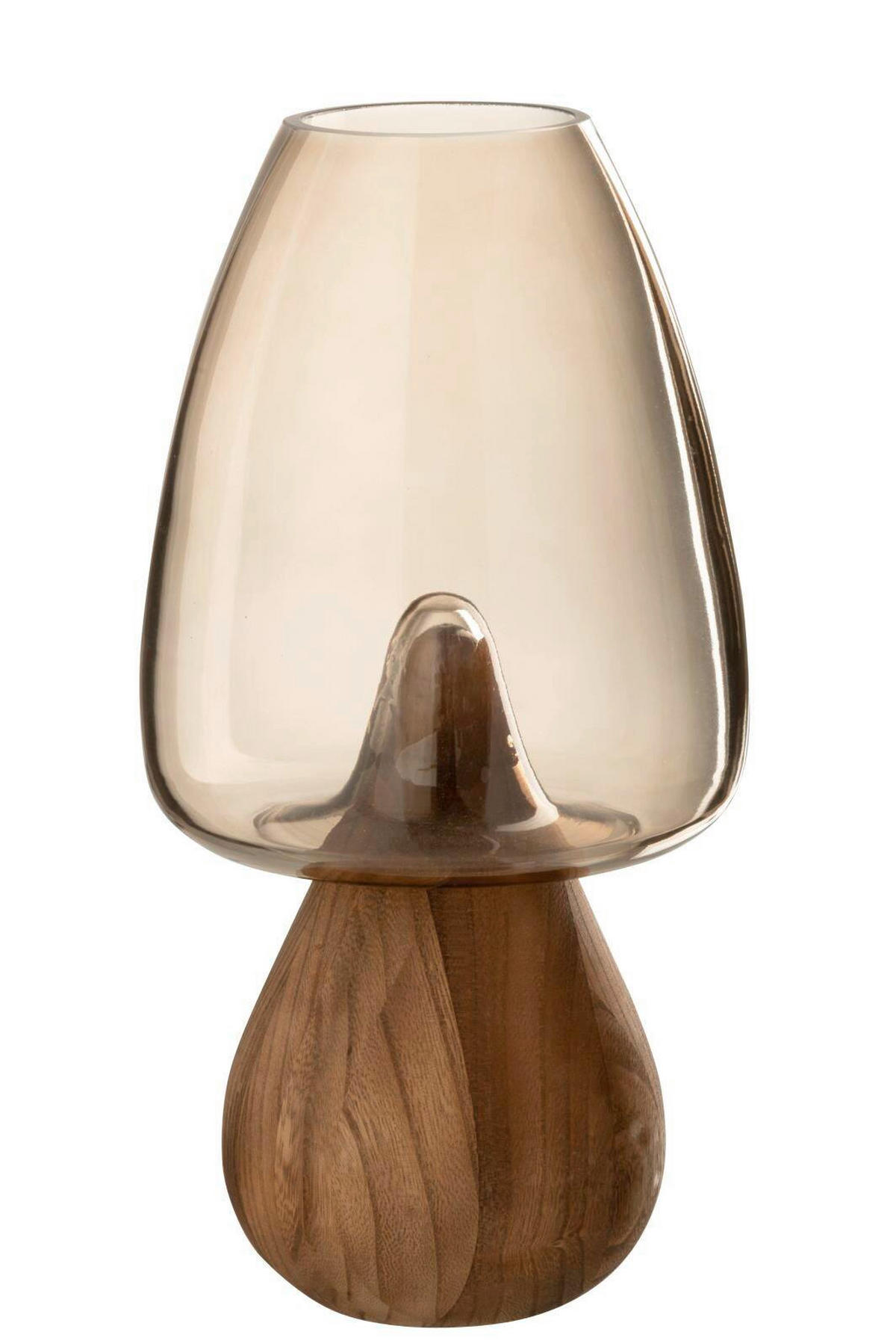 VASE  - Grau, Basics, Glas (16/16/31cm) - Ambia Home