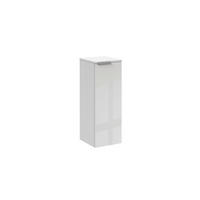 MIDISCHRANK 30,2/82,6/32 cm  - Silberfarben/Weiß, MODERN, Glas/Holzwerkstoff (30,2/82,6/32cm) - Voleo