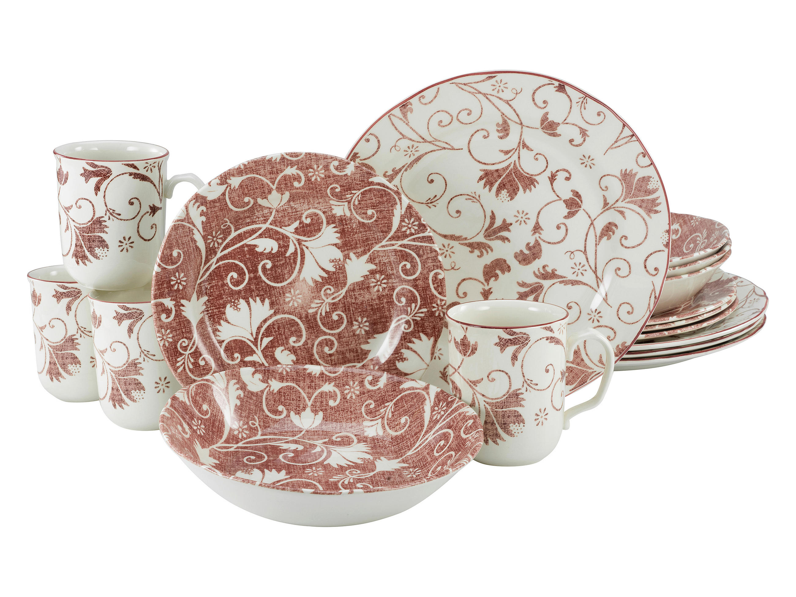 KOMBISERVICE Multicolor 16-teilig  - Multicolor, Keramik (44/27/40cm) - Creatable