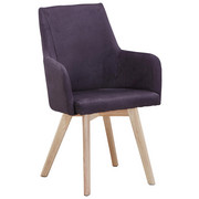 ŽIDLE S PODRUČKAMI, přírodní barvy, tmavě šedá - tmavě šedá/přírodní barvy, Design, dřevo/textil (56/87/57cm) - Carryhome