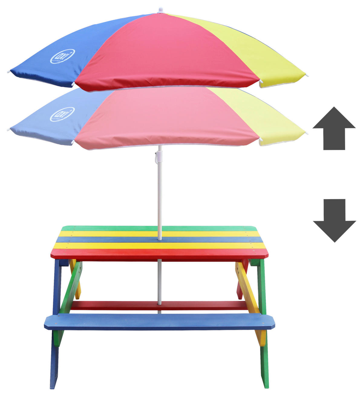 KINDER-GARTENSET Holz  - Multicolor, KONVENTIONELL, Holz (97,7/48,7/95cm) - B&B Italia