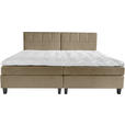 BOXSPRINGBETT 240/200 cm  in Hellbraun  - Wengefarben/Hellbraun, Trend, Holz/Textil (240/200cm) - Esposa