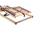 ELEKTRISCHER LATTENROST 90/200 cm Kopfteil, Fußteil, Mittelzone verstellbar, Birke  - Birkefarben/Buchefarben, Basics, Holz/Kunststoff (90/200cm) - Sleeptex