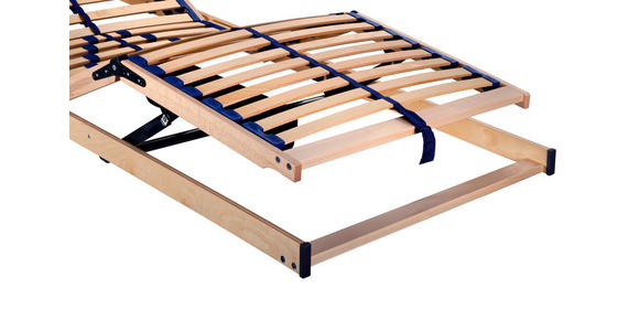 ELEKTRISCHER LATTENROST 90/200 cm Kopfteil, Fußteil, Mittelzone verstellbar, Birke  - Birkefarben/Buchefarben, Basics, Holz/Kunststoff (90/200cm) - Sleeptex