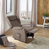 FERNSEHSESSEL m. Relaxfunktion Mikrofaser Braun  - Schwarz/Braun, KONVENTIONELL, Textil (85/117/84cm) - Cantus