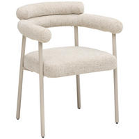 ARMLEHNSTUHL   Webstoff  - Beige/Creme, MODERN, Textil/Metall (65/79/58cm) - MID.YOU