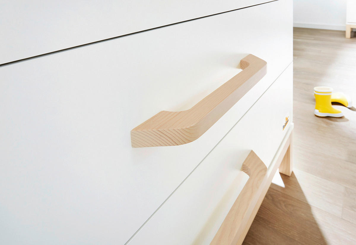 BABYZIMMER LIGHT  - Ahornfarben/Weiß, Design, Holzwerkstoff - Pinolino