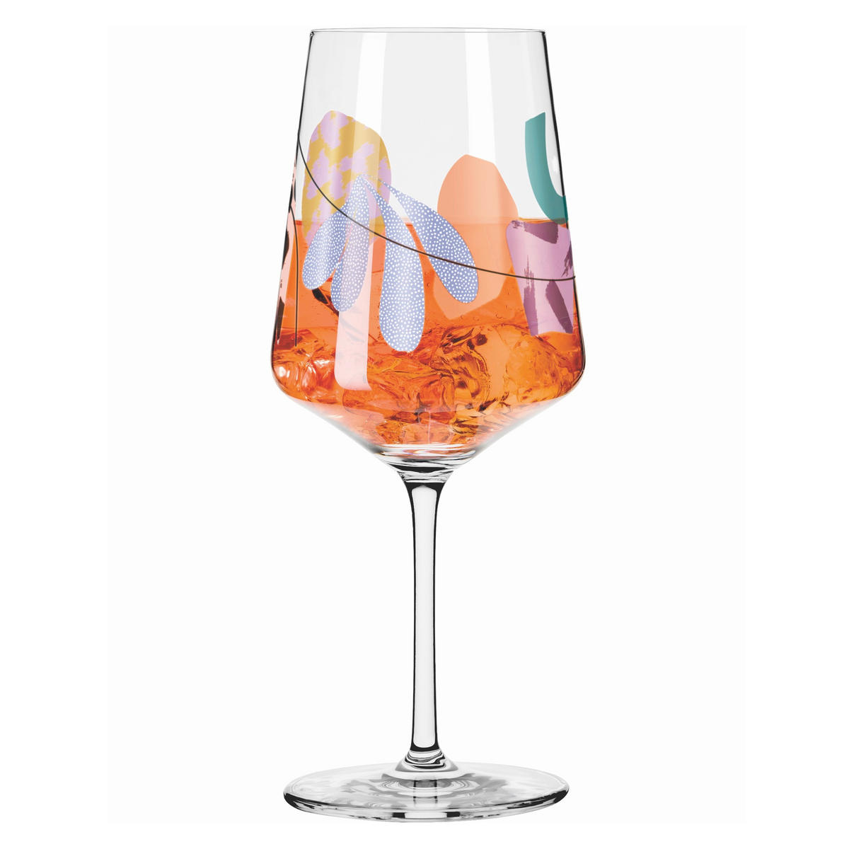 SPRITZERGLAS 544 ml  - Blau/Orange, LIFESTYLE, Glas (8,3/22,5cm) - Ritzenhoff