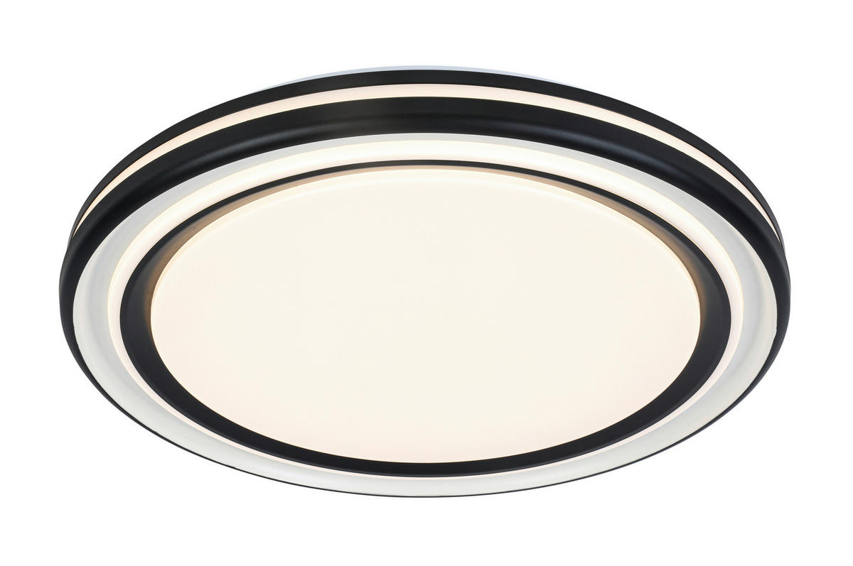STROPNA LED-SVETILKA   48 W/5400 lm/3000-6500 K/220-240 V/ - črna/bela, Trend, kovina/umetna masa (49/6cm) - Novel