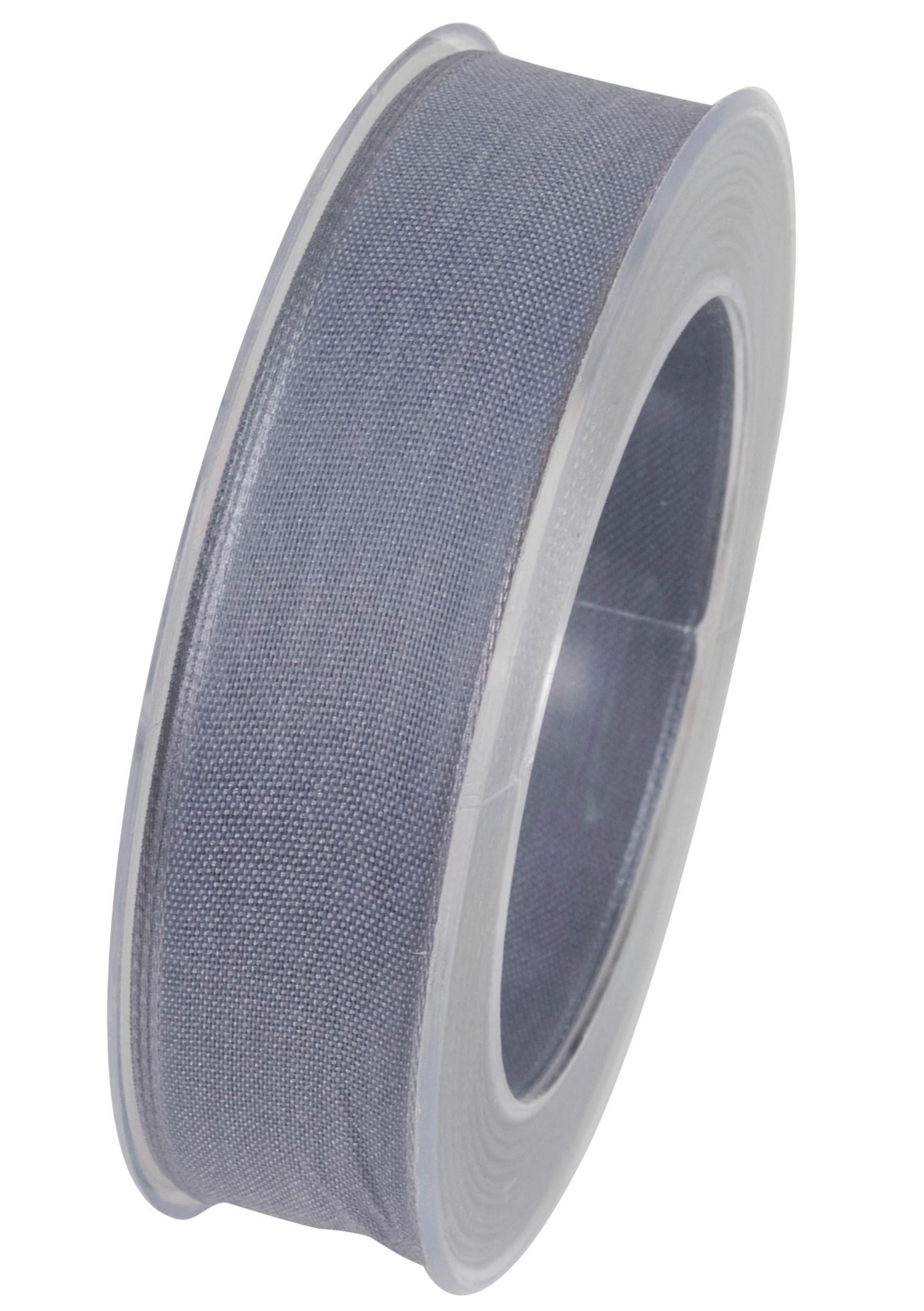 GESCHENKBAND  - Silberfarben, Basics, Kunststoff (2,5cm)