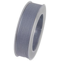 GESCHENKBAND  - Silberfarben, Basics, Kunststoff (2,5cm)