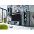WOHNWAND Schieferfarben - Schieferfarben/Silberfarben, Design, Glas/Holzwerkstoff (217/171/44cm) - Carryhome