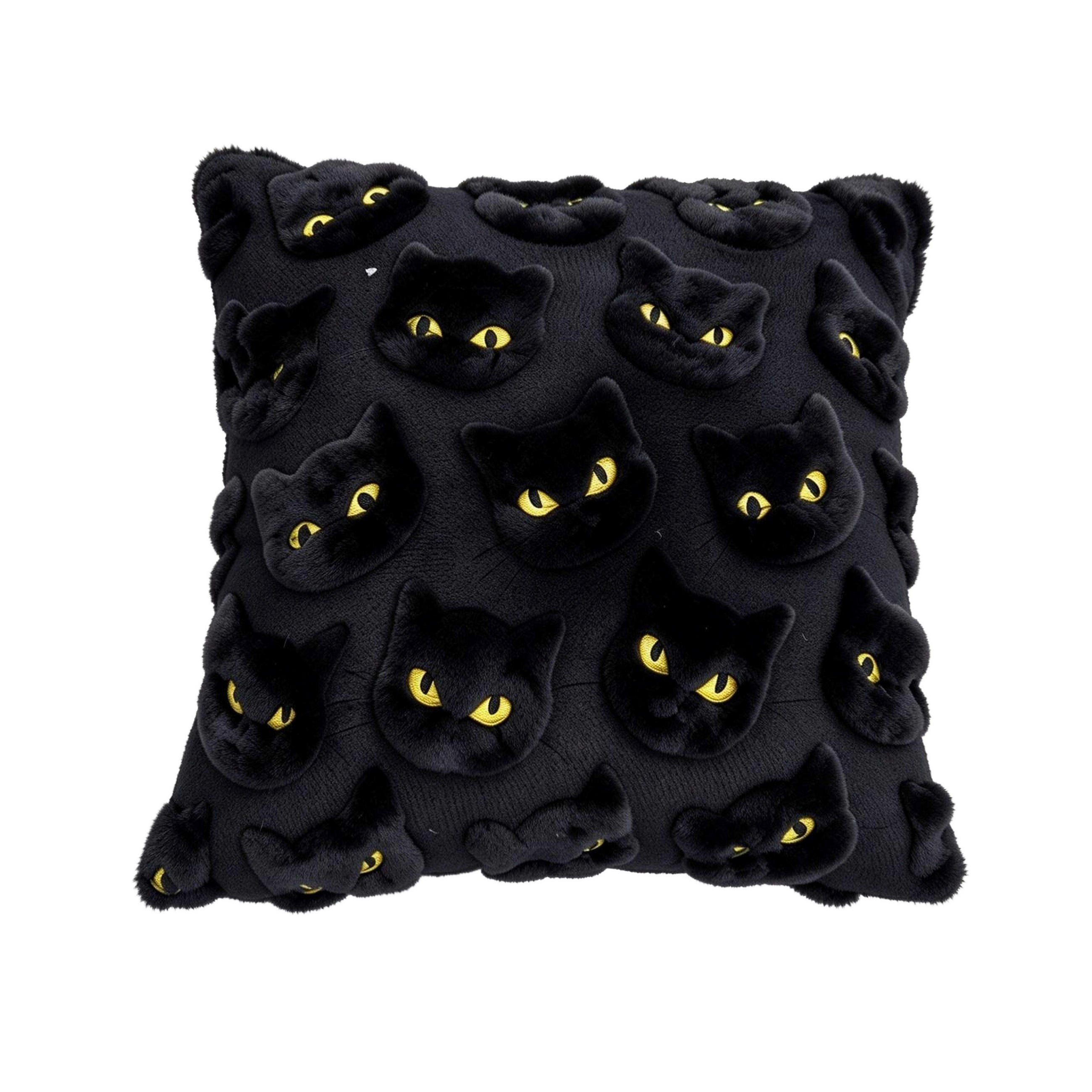 ZIERKISSEN  45/45 cm   - Schwarz, Konventionell, Textil (45/45cm) - Esposa