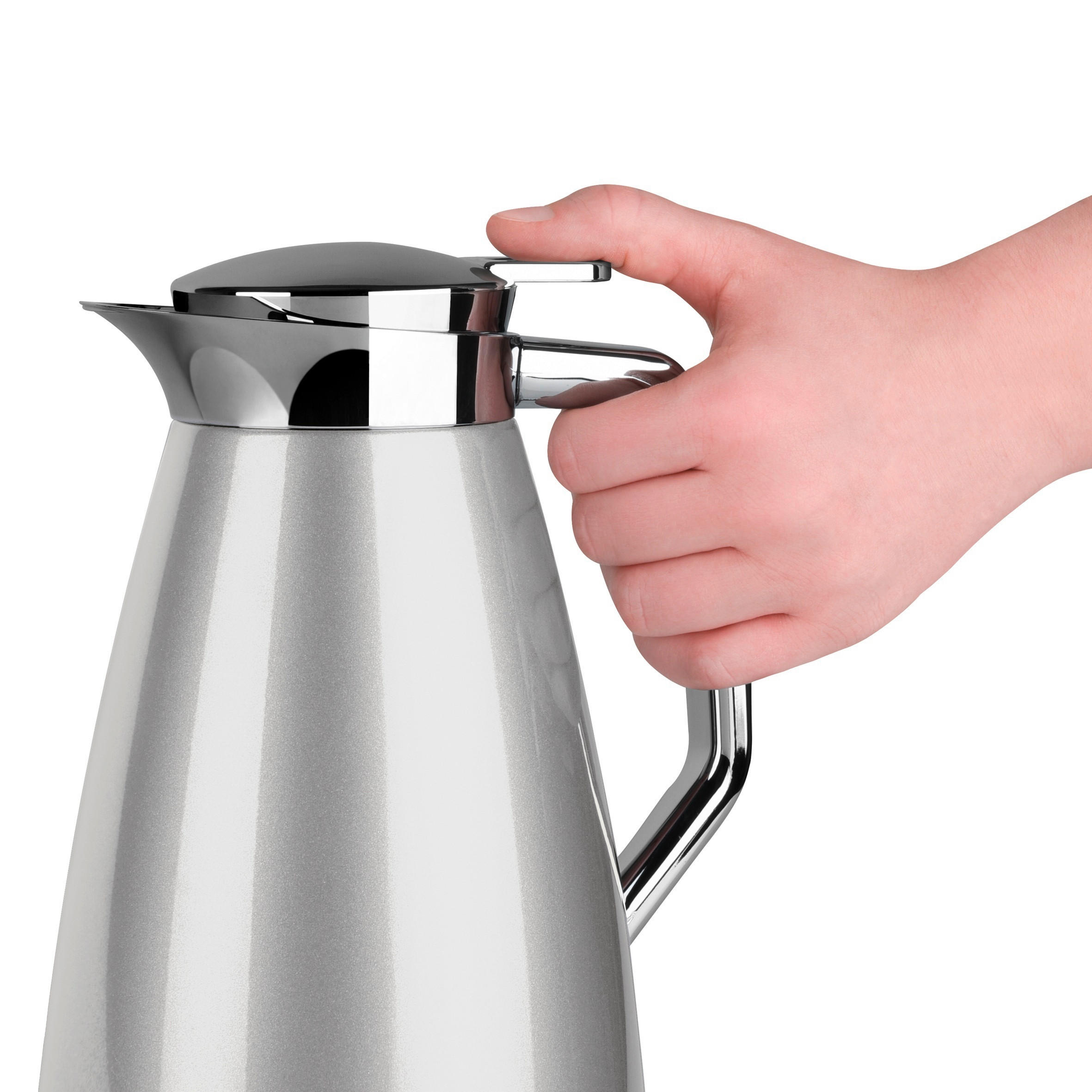 ISOLIERKANNE 1 l  - Silberfarben, Basics, Metall (1l) - Emsa