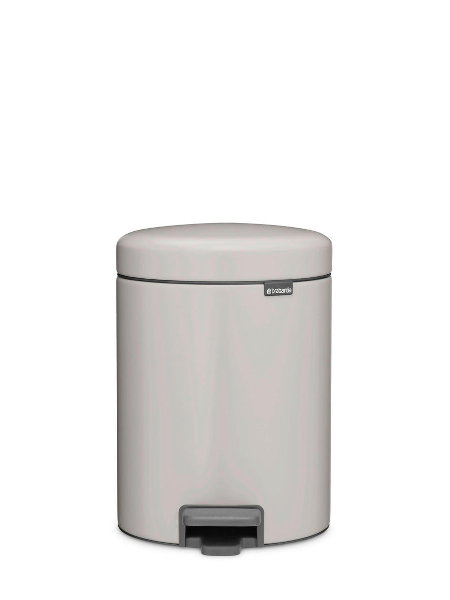 KANTA SA PAPUČICOM  5 l   - svetlosiva/antracit, Osnovno, metal/plastika (20.5/29.1/27.2cm) - Brabantia