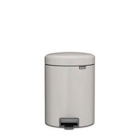 KANTA SA PAPUČICOM  5 l   - svetlosiva/antracit, Osnovno, metal/plastika (20.5/29.1/27.2cm) - Brabantia
