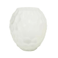 VAZA   16,5/16,5/8 cm   staklo  - bela, Osnovno, staklo (16,5/16,5/8cm)