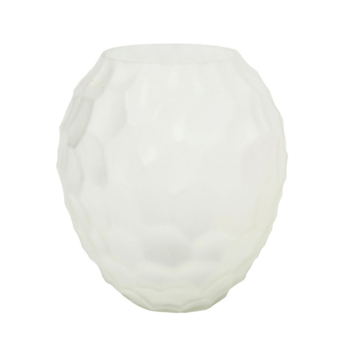 VAZA   16,5/16,5/8 cm   staklo  - bela, Osnovno, staklo (16,5/16,5/8cm)