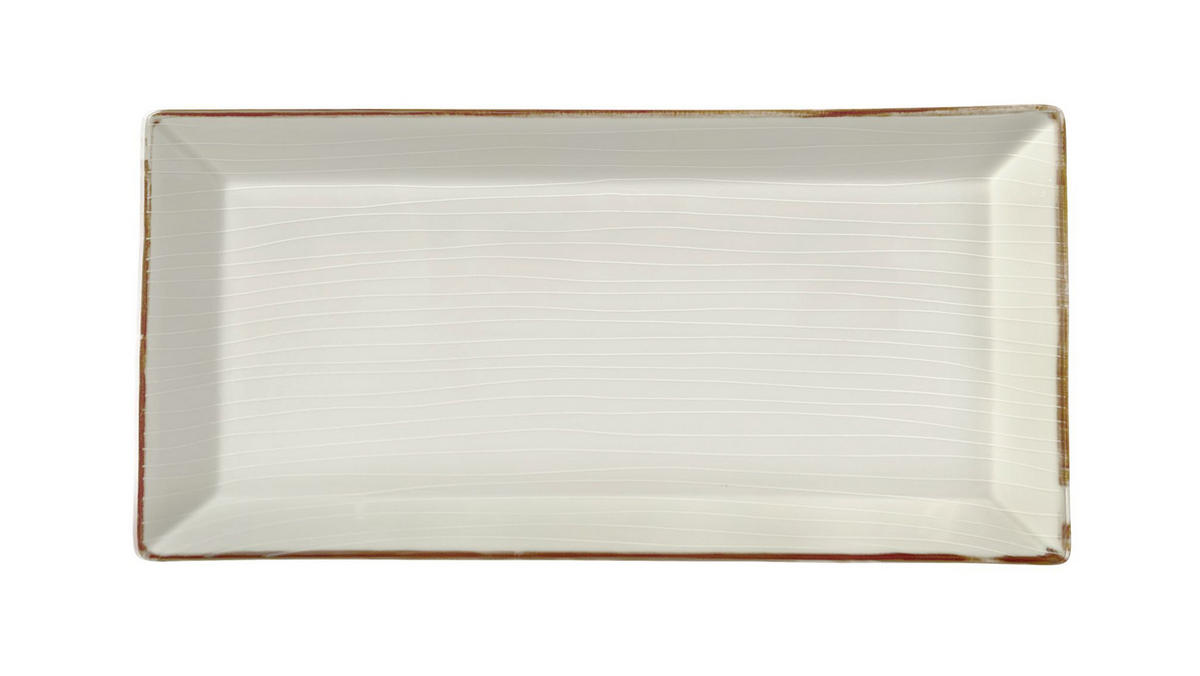 SERVIERPLATTE   18/36 cm   - Beige, Design, Keramik (18/36cm) - Landscape