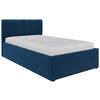 POLSTERBETT 120/200 cm  Royalblau  - Royalblau/Schwarz, Design, Holz/Kunststoff (120/200cm) - Stylife