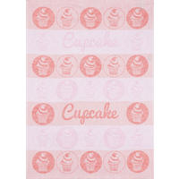 GESCHIRRTUCH Weiß, Hellrosa, Dunkelrosa  - Hellrosa/Dunkelrosa, Design, Textil (50/70cm)