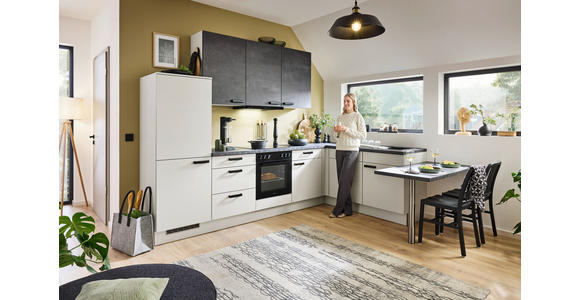 ECKKÜCHE XO 21 305/245 cm  in Hellgrau, Dunkelgrau  - Dunkelgrau/Hellgrau, Design, Holzwerkstoff/Metall (305/245cm) - Xora