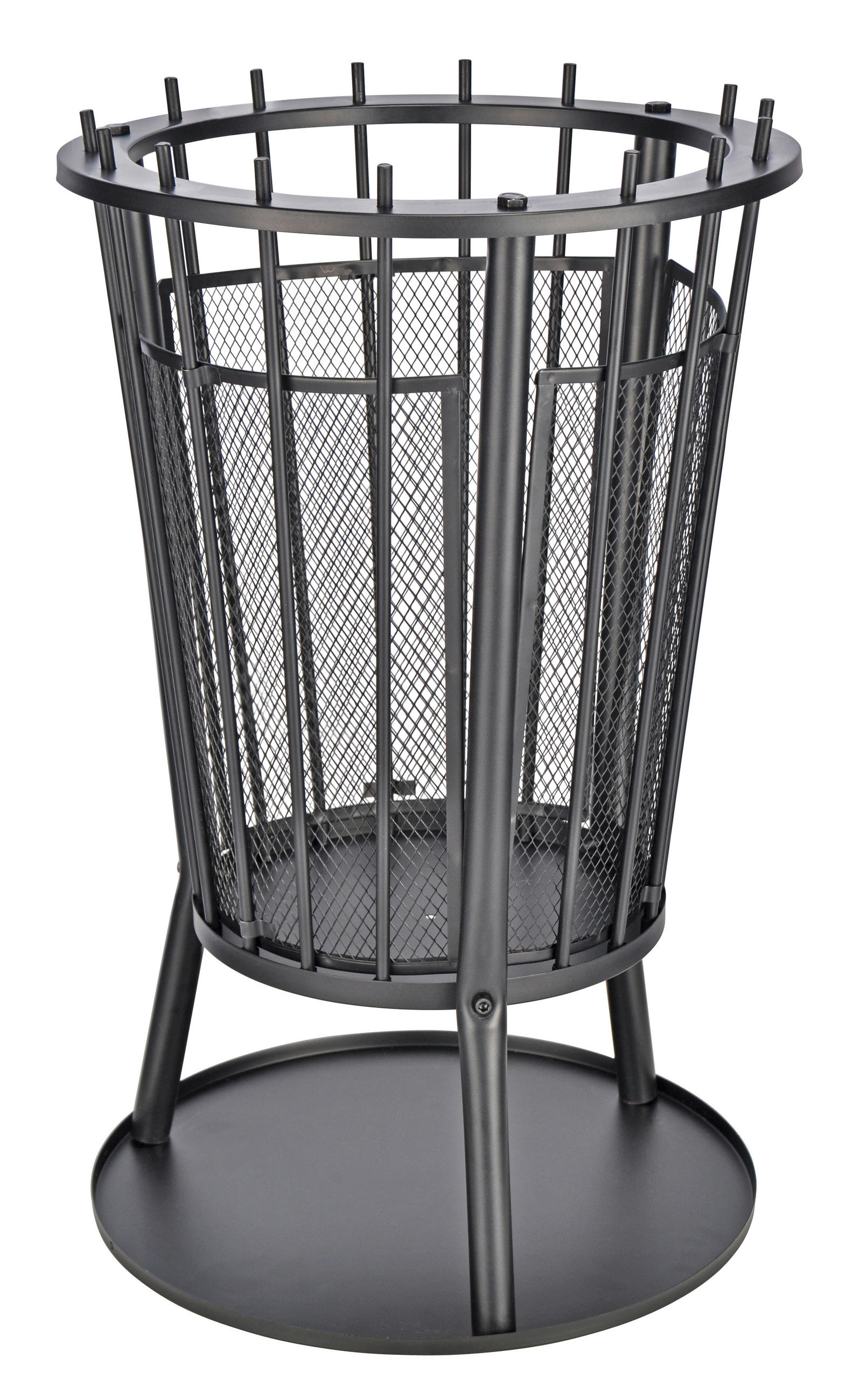 FEUERKORB - Schwarz, Basics, Metall (40/61cm)