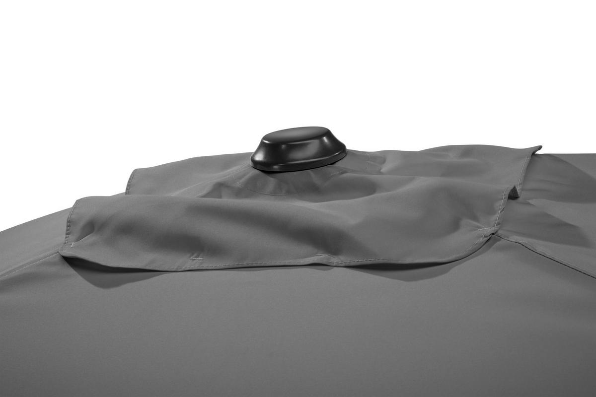 SONNENSCHIRM   - Eichefarben/Anthrazit, Basics, Textil/Metall (150/231/230cm) - Schneider