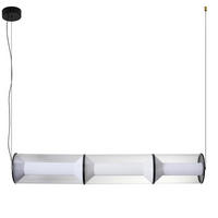 LED-PENDELLEUCHTE Aeris 120/93.5/15 cm  - Schwarz, Design, Metall (120/93.5/15cm)