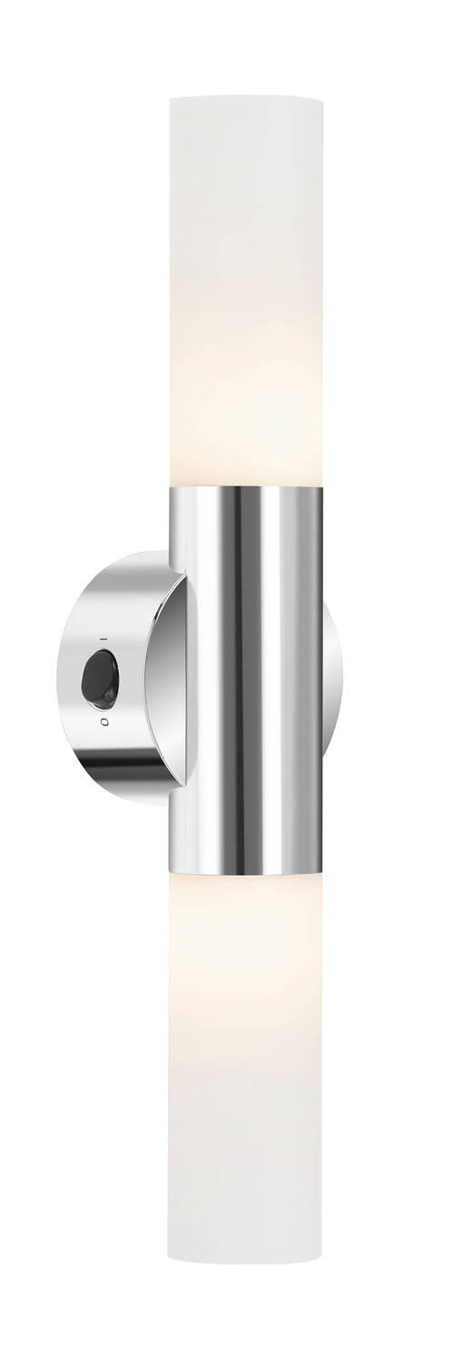 NÁSTĚNNÉ KOUPELNOVÉ SVÍTIDLO, 33/7,5/6 cm - barvy chromu, Basics, plast (33/7,5/6cm)