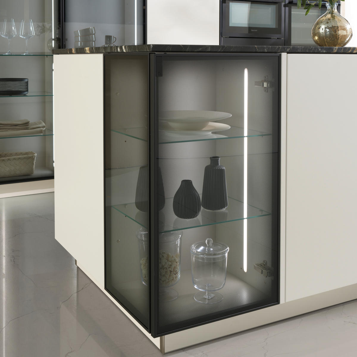 Bucătărie La Comandă   - cașmir, Design, material pe bază de lemn - Dieter Knoll