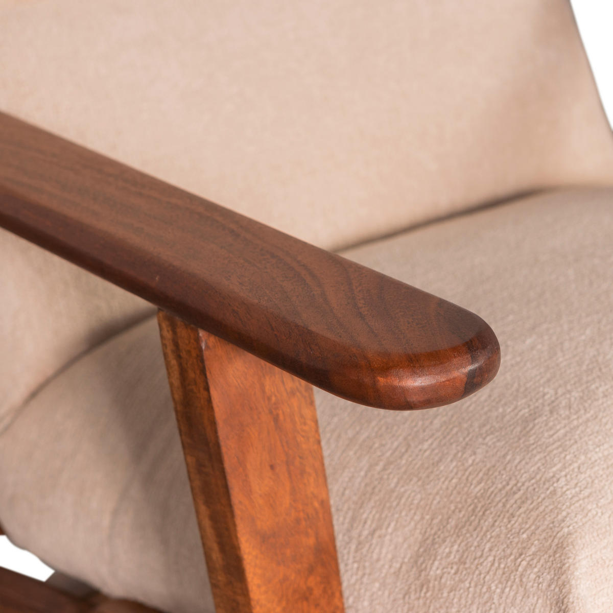 SESSEL in Naturfarben  - Naturfarben/Akaziefarben, Design, Holz/Textil (71/86/71cm) - Livetastic