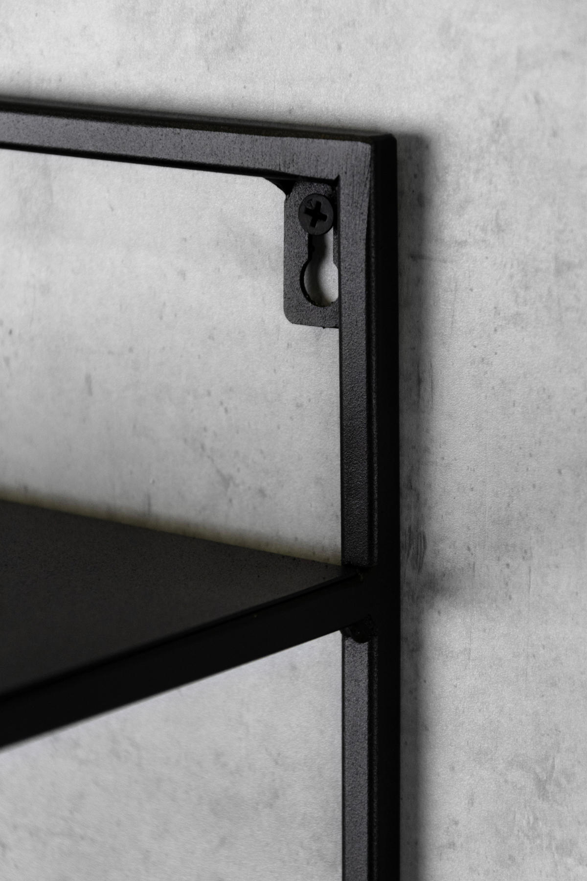 WANDREGAL  - Schwarz, Design, Metall (38.5/20/35cm)