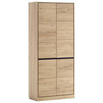 AKTENSCHRANK Asteiche Eiche Bianco  - Eiche Bianco, KONVENTIONELL, Holz/Holzwerkstoff (86/198/40cm) - Linea Natura