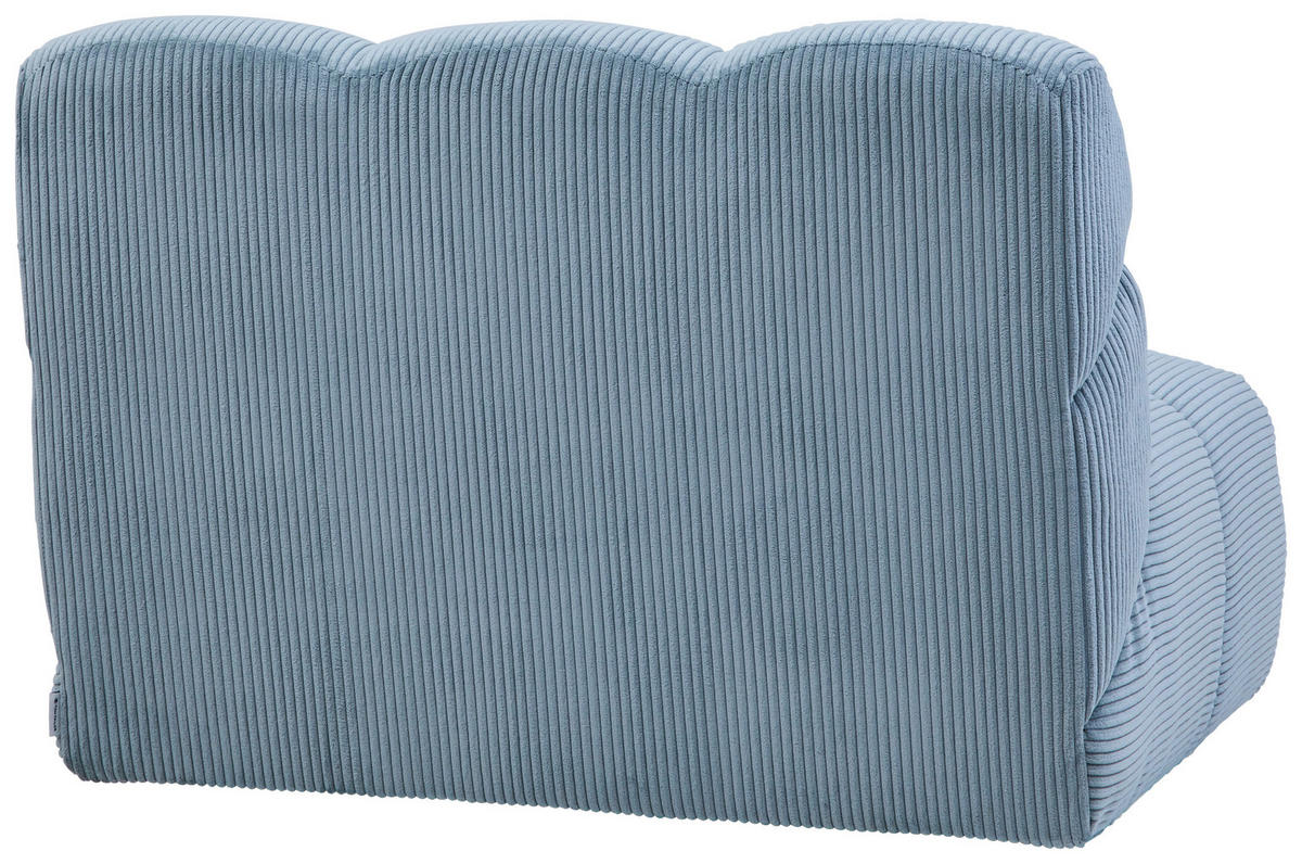 SESSEL in Cord Pastellblau  - Pastellblau/Schwarz, KONVENTIONELL, Textil/Metall (105/78/90cm) - Tom Tailor