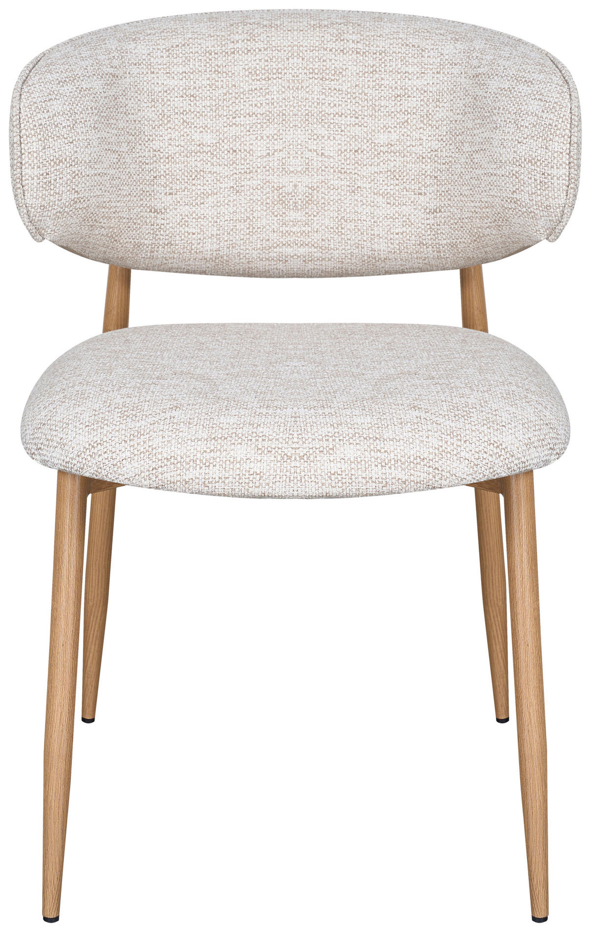 STUHL   Webstoff  Eichefarben, Beige  - Eichefarben/Beige, Design, Textil/Metall (54/80/59cm) - Novel