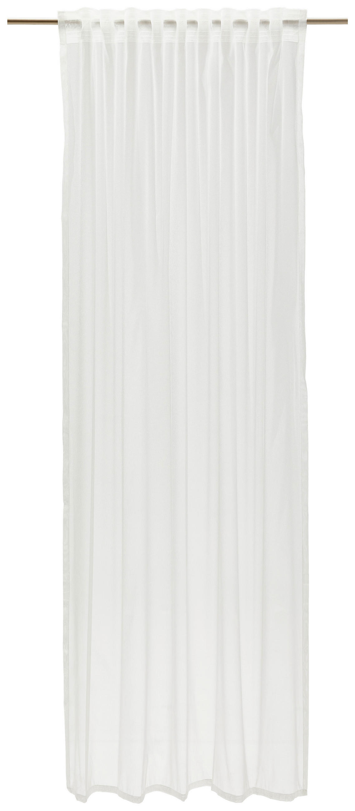 FERTIGVORHANG  halbtransparent  140/245 cm   - Weiß, KONVENTIONELL, Textil (140/245cm) - Dieter Knoll