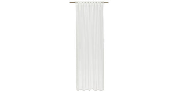 FERTIGVORHANG  halbtransparent  140/245 cm   - Weiß, KONVENTIONELL, Textil (140/245cm) - Dieter Knoll